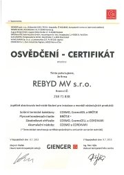 Certifikát GIENGER, instalace a montáž