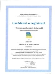Osvědčení o registraci odborných dodavatelů NOVÁ ZELENÁ ÚSPORÁM